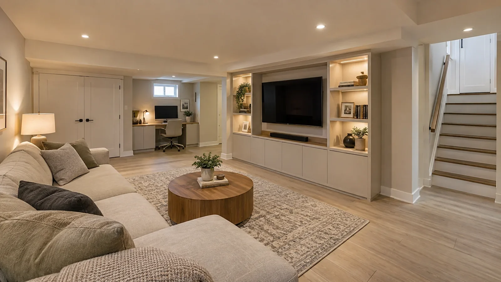 BASEMENT RENOVATIONS: AI-generated proposed renovation