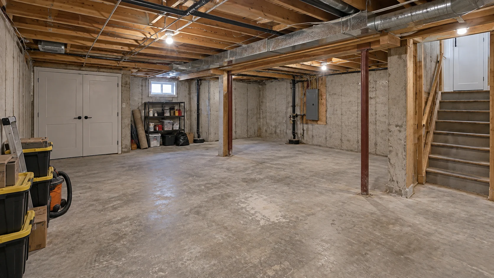 BASEMENT RENOVATIONS: AI-generated dated before concept