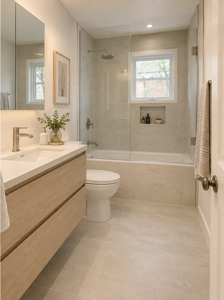 BATHROOM RENOVATIONS: AI-generated proposed renovation