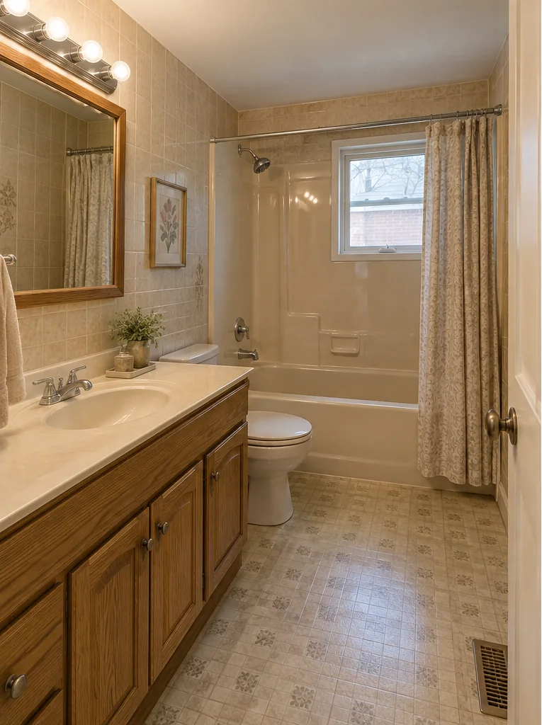 BATHROOM RENOVATIONS: AI-generated dated before concept