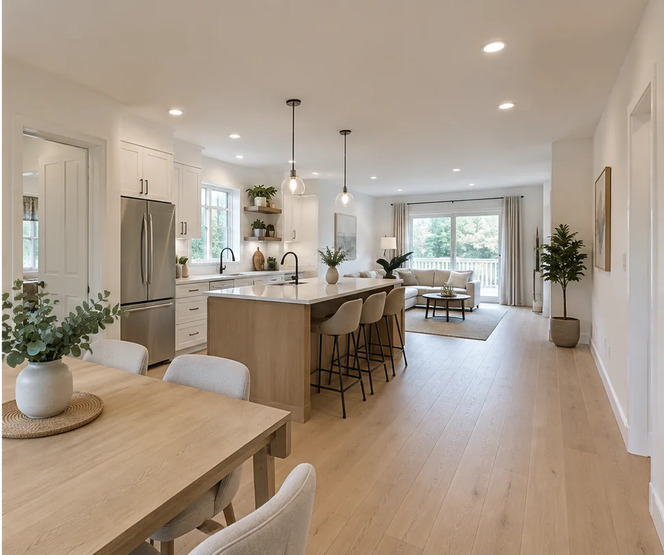 OPEN-CONCEPT LAYOUTS: AI-generated proposed renovation